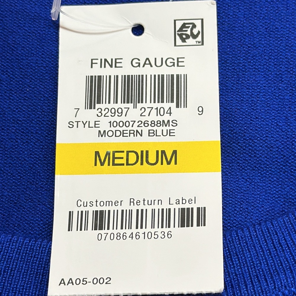 Charter Club Women's Blue Crew Neck Sweater - Picture 6 of 8